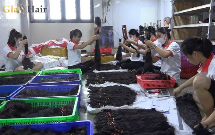 Sorting and selecting the hair