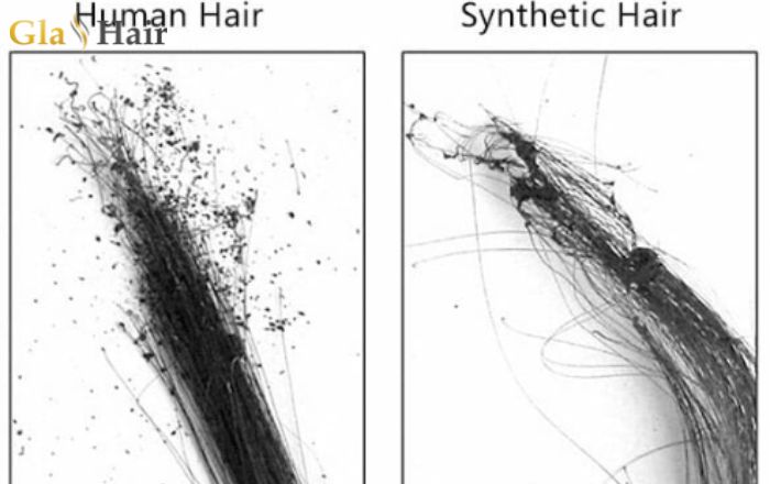 Burn test to check the real raw hair