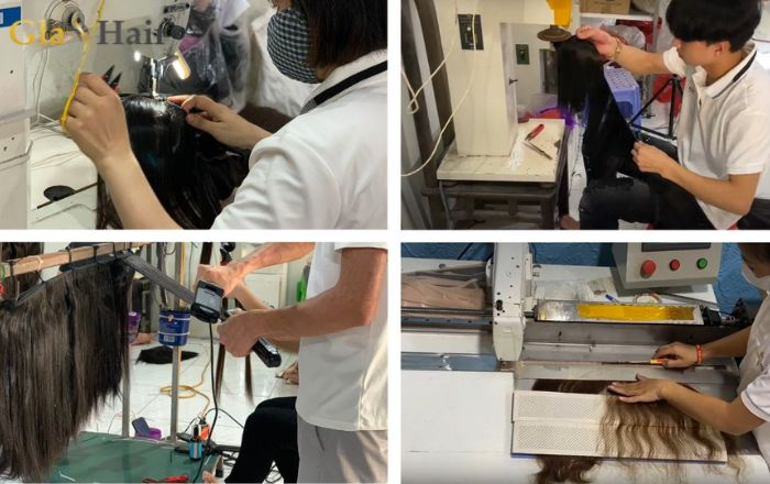 Vietnamese hair factories are known for skilled craftmenship