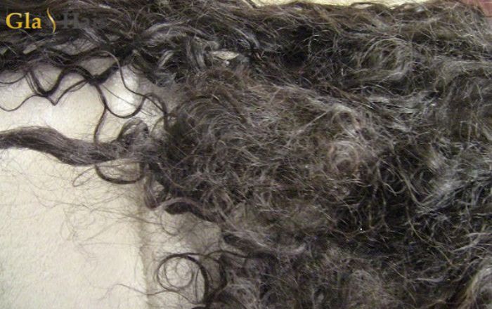 Hair from unknown sources often contains non-remy fibers that cause tangling and shedding